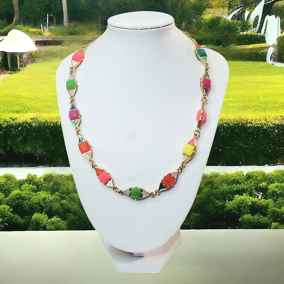 Kate Spade Pueblo Tiles Multi color Necklace - Picture 1 of 4